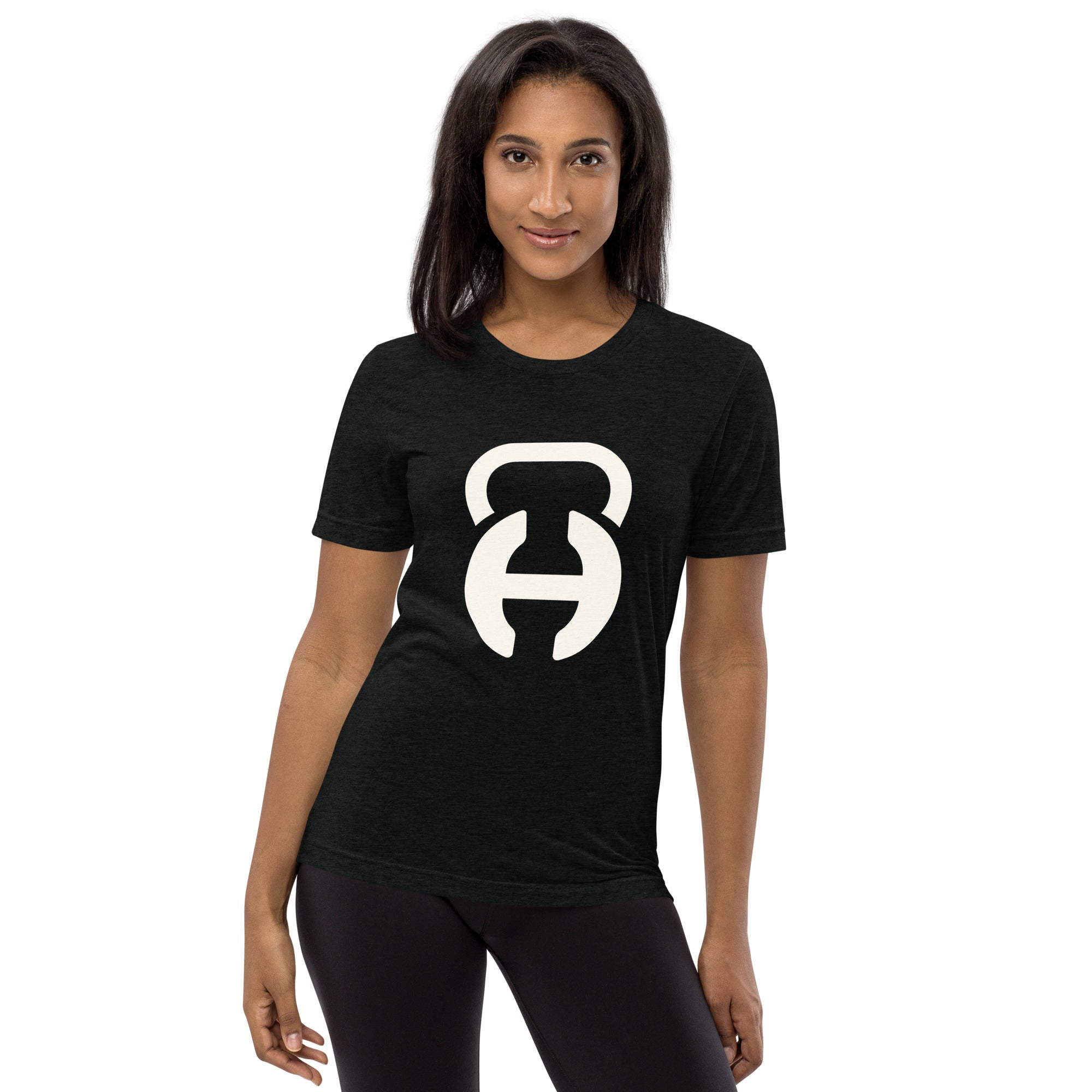 Black/White Logo Unisex Tri-Blend T-Shirt