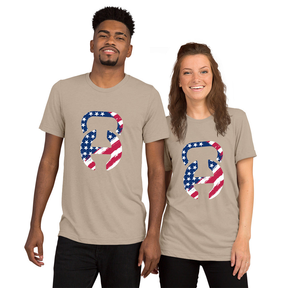 Freedom Tan Unisex Tri-Blend T-Shirt