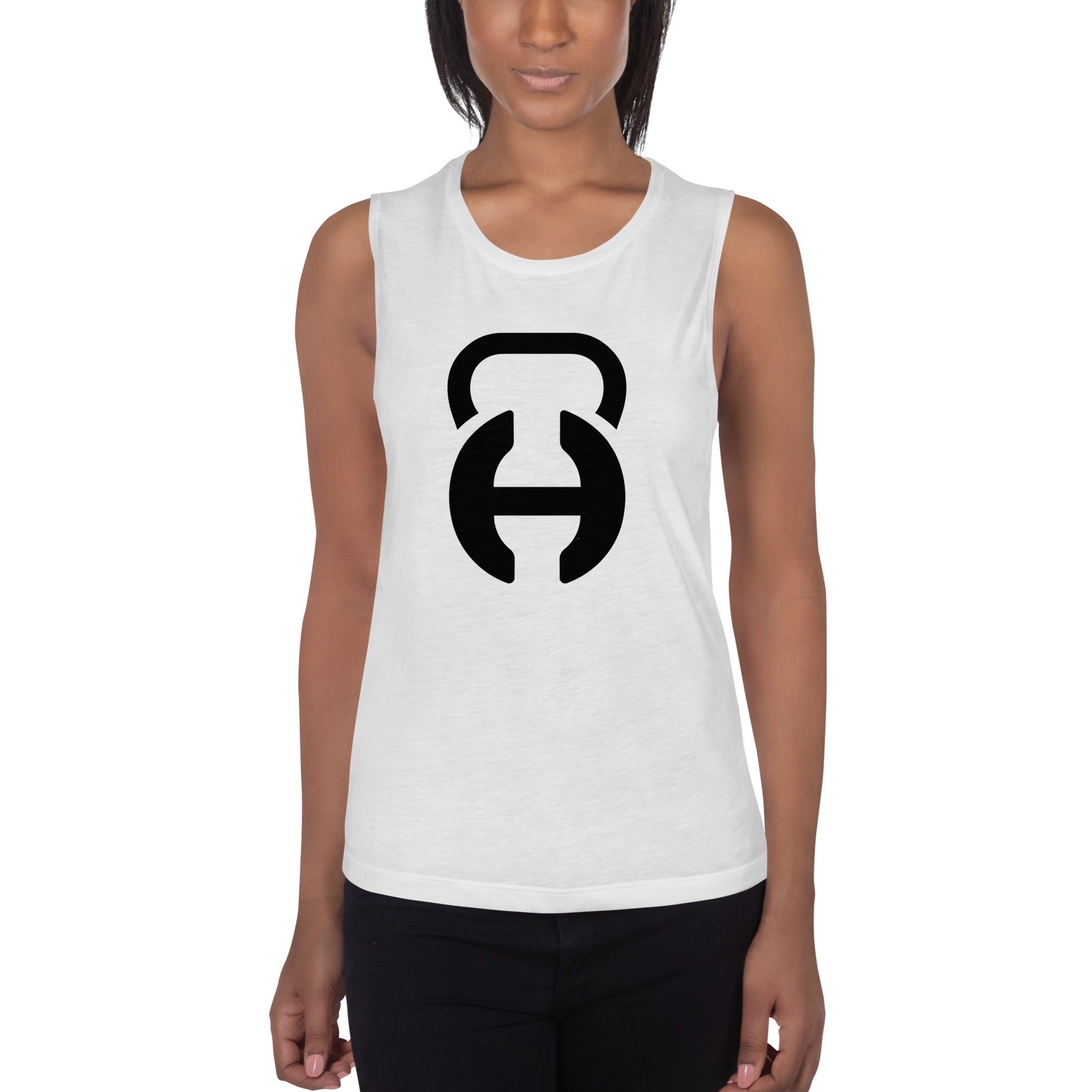 Logo White Ladies’ Muscle Tank