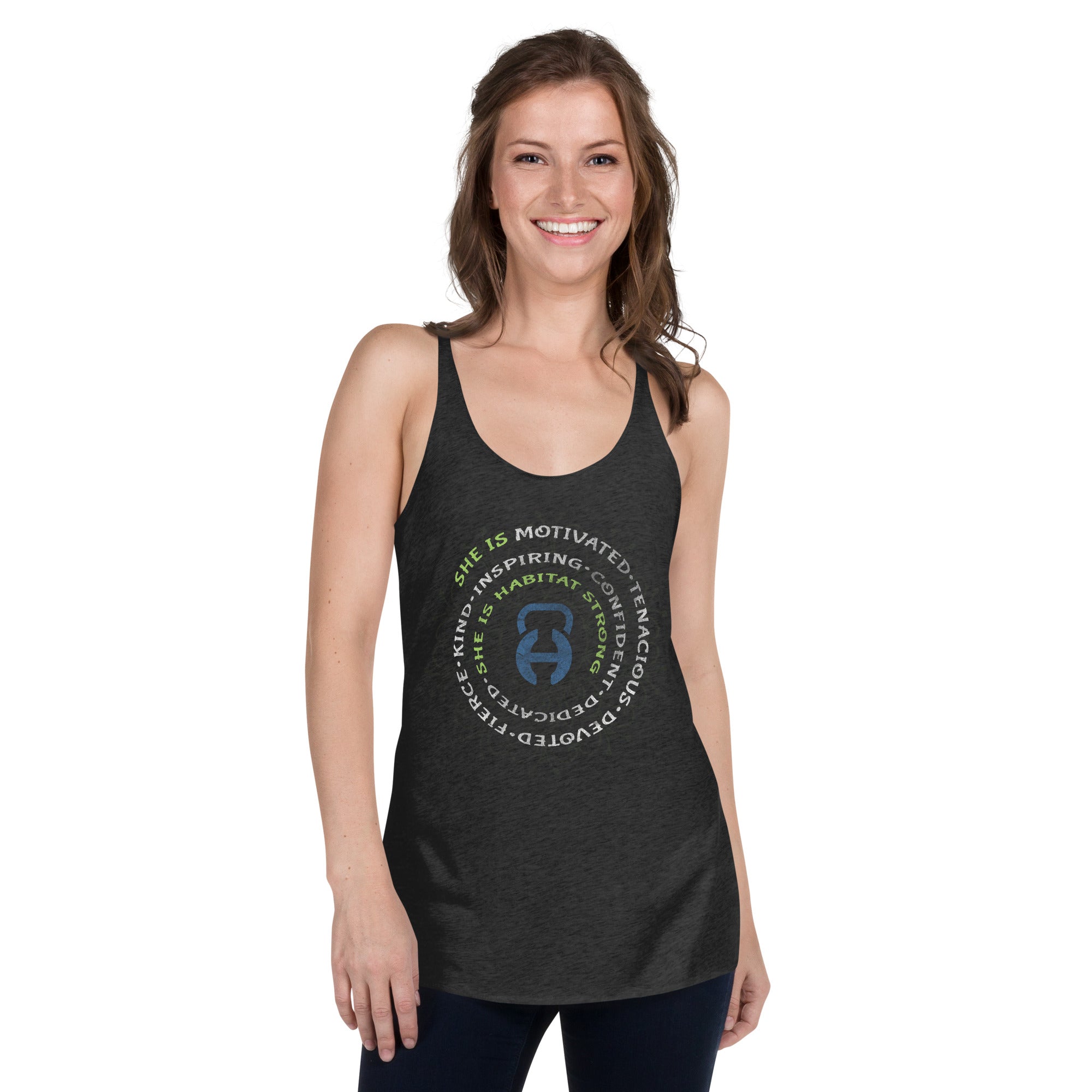 She is Women's Racerback Tank