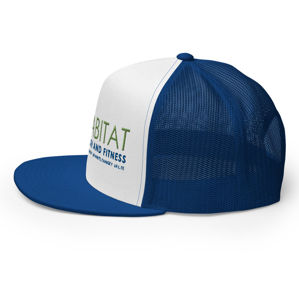 Logo Full white/blue Trucker Cap