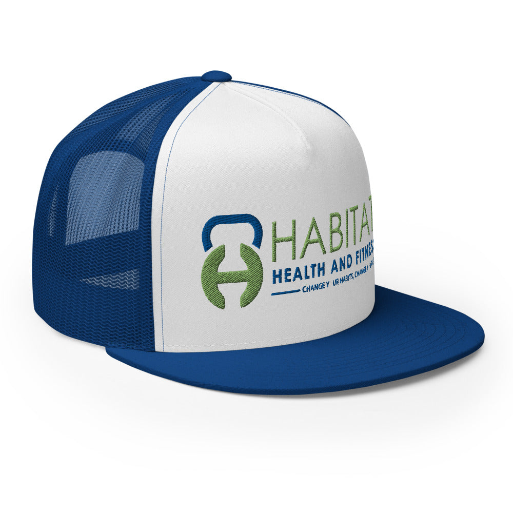 Logo Full white/blue Trucker Cap