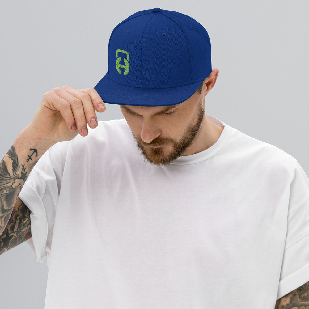 Logo Blue Snapback Hat