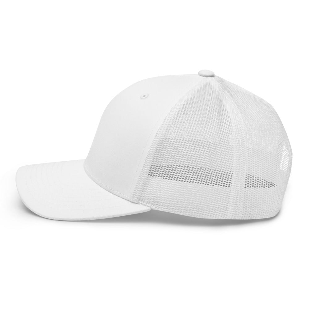 Logo White Trucker Cap