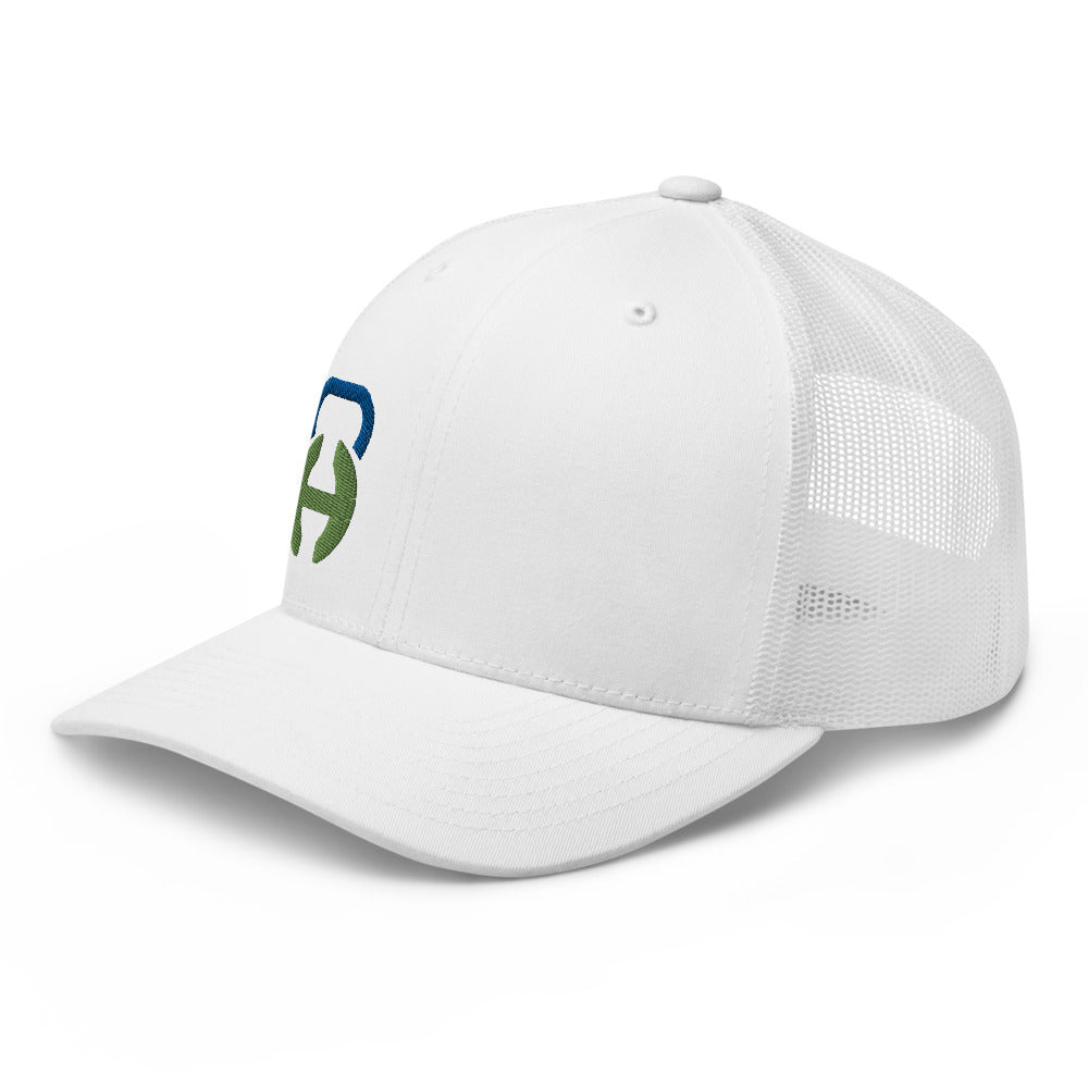 Logo White Trucker Cap