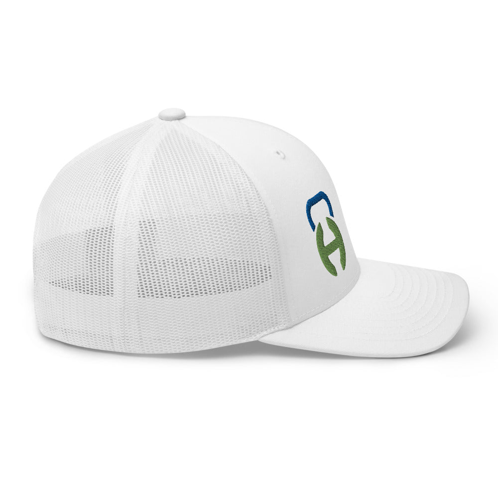 Logo White Trucker Cap