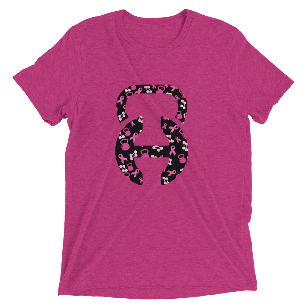 Breast Cancer Unisex Tri-Blend Tee Berry