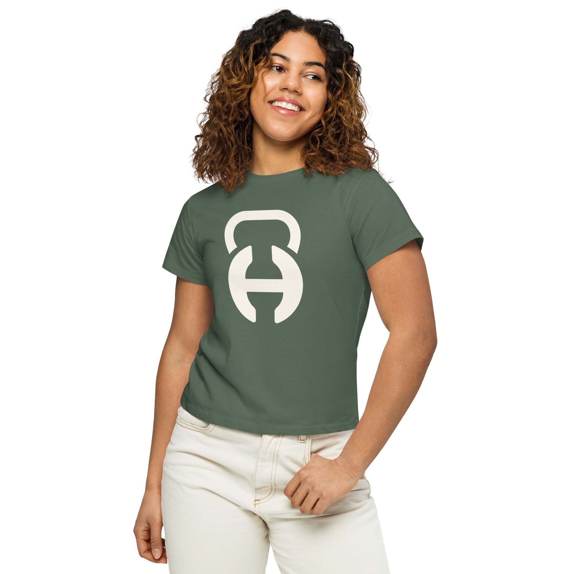 Logo Pine Women’s High-Waisted T-Shirt