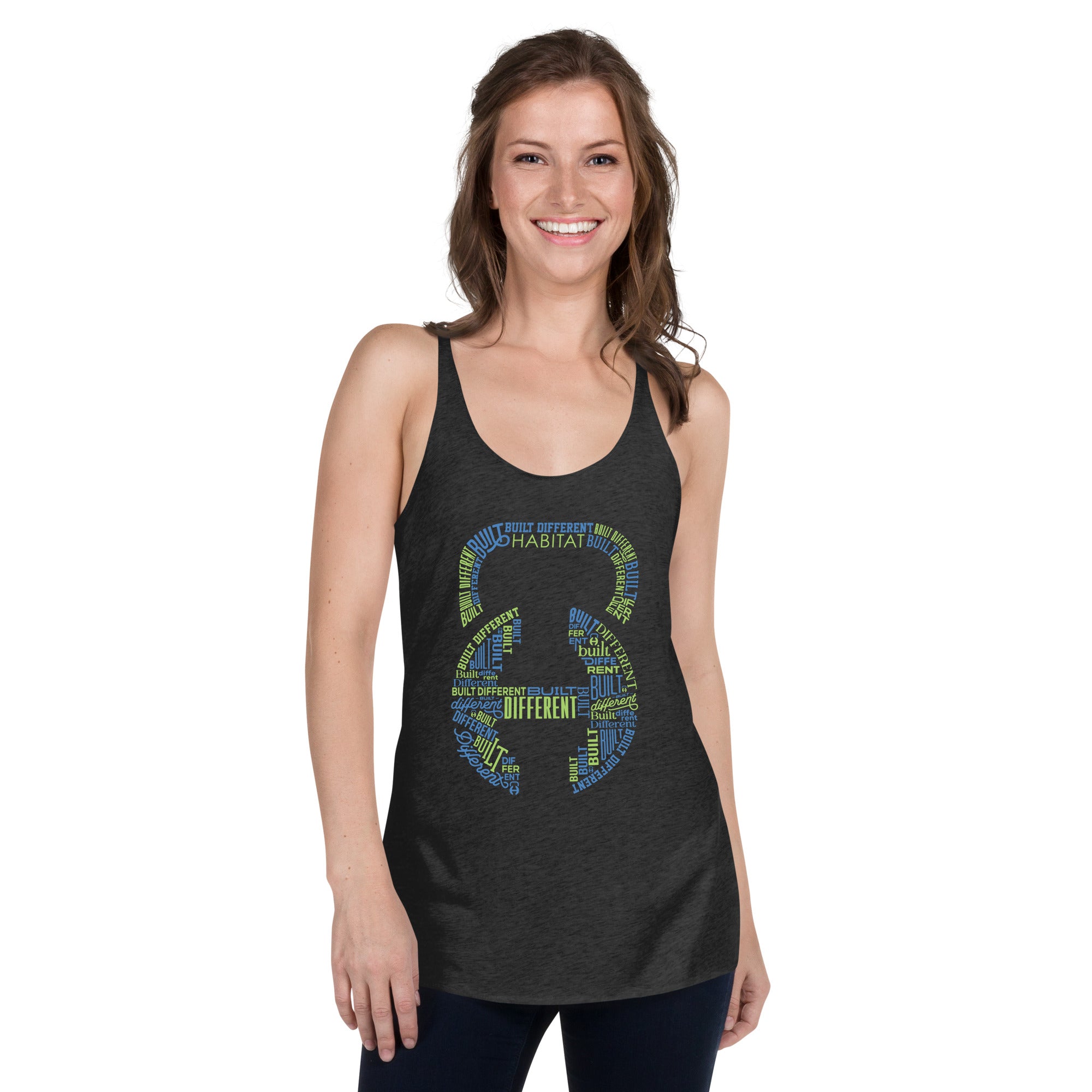 Built Different Women's Racerback Tank