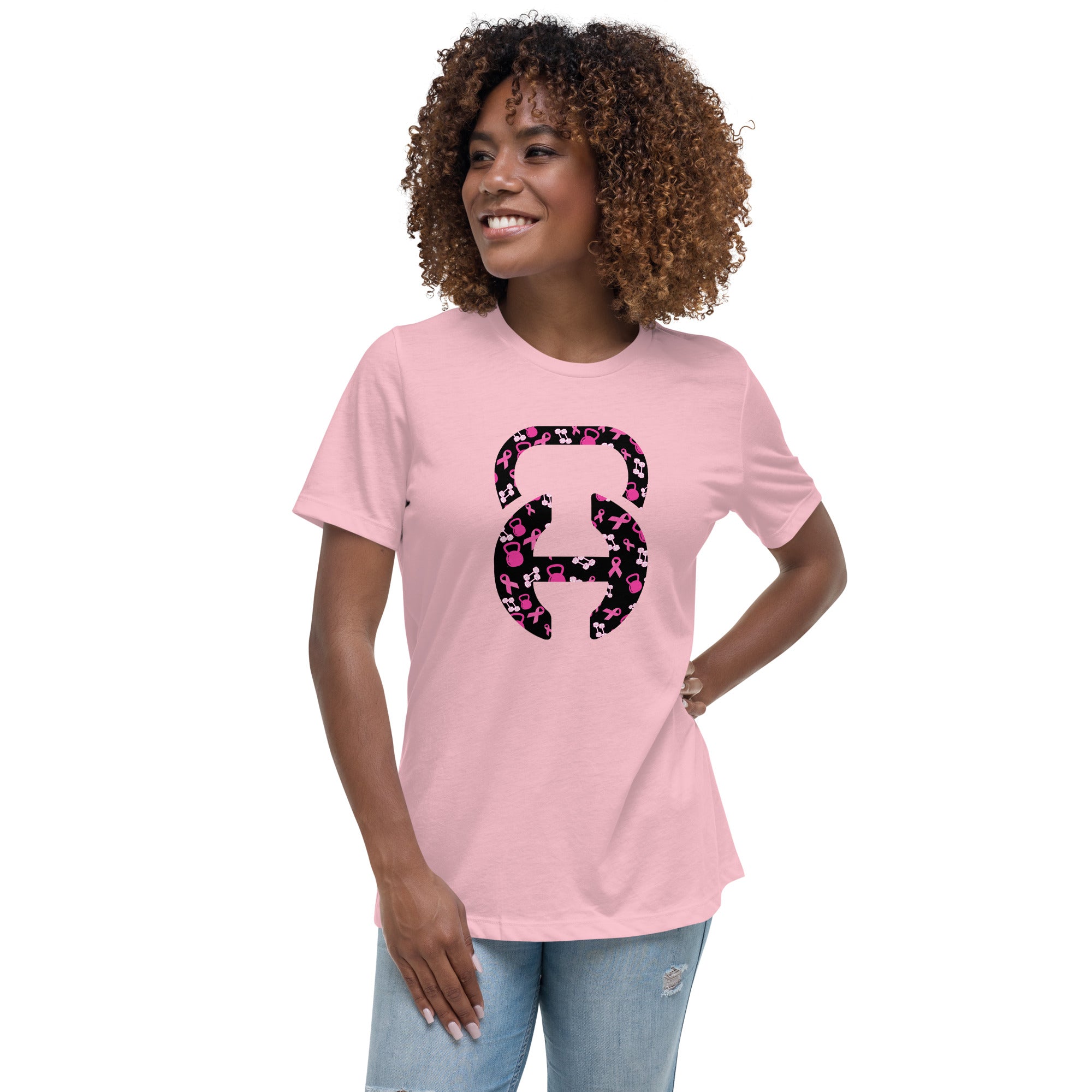 Breast Cancer Women's Relaxed Tee Pink