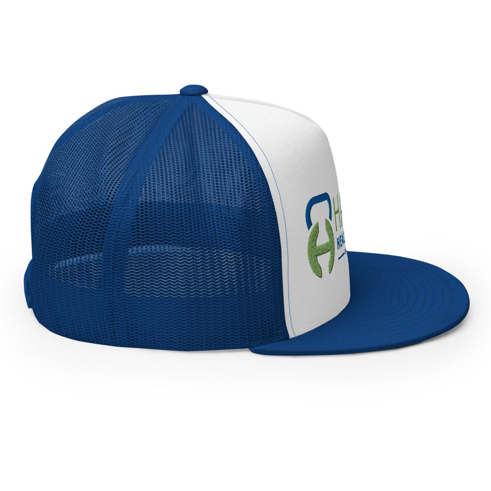 Logo Full white/blue Trucker Cap