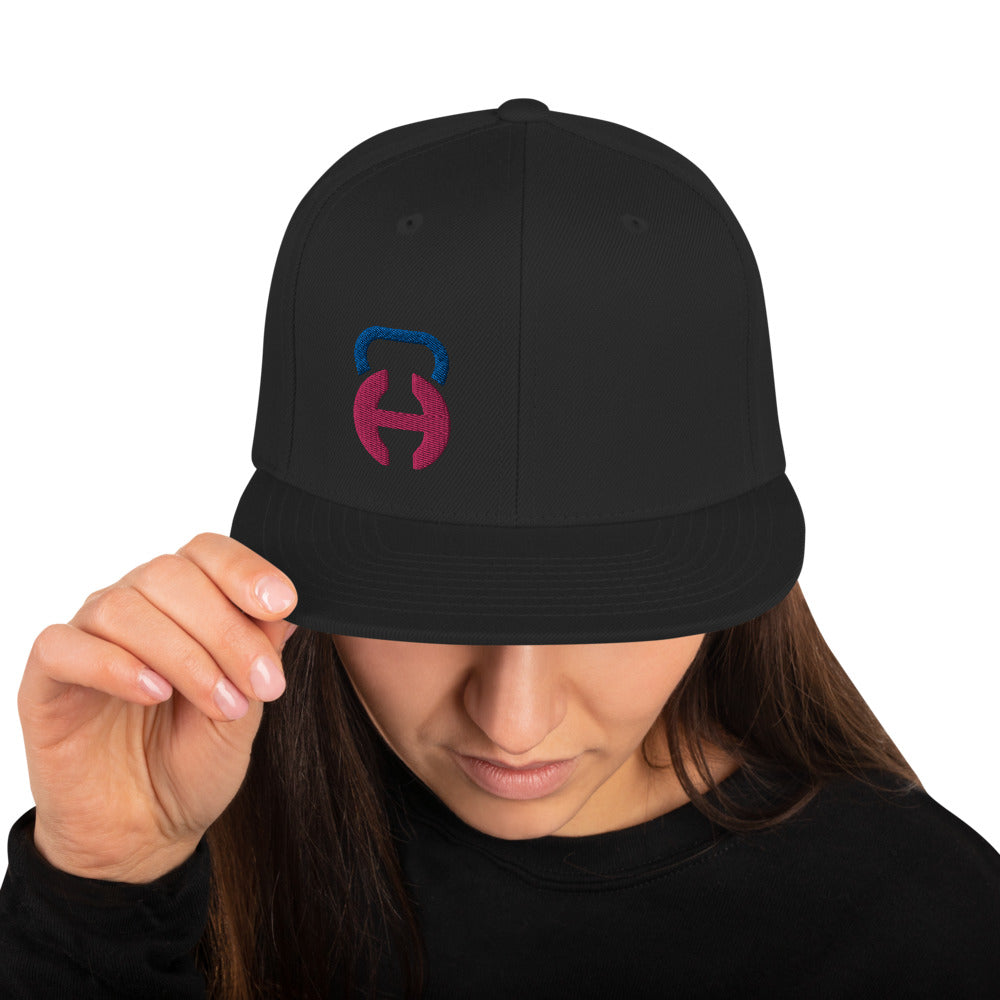 Black Pink logo Snapback Hat