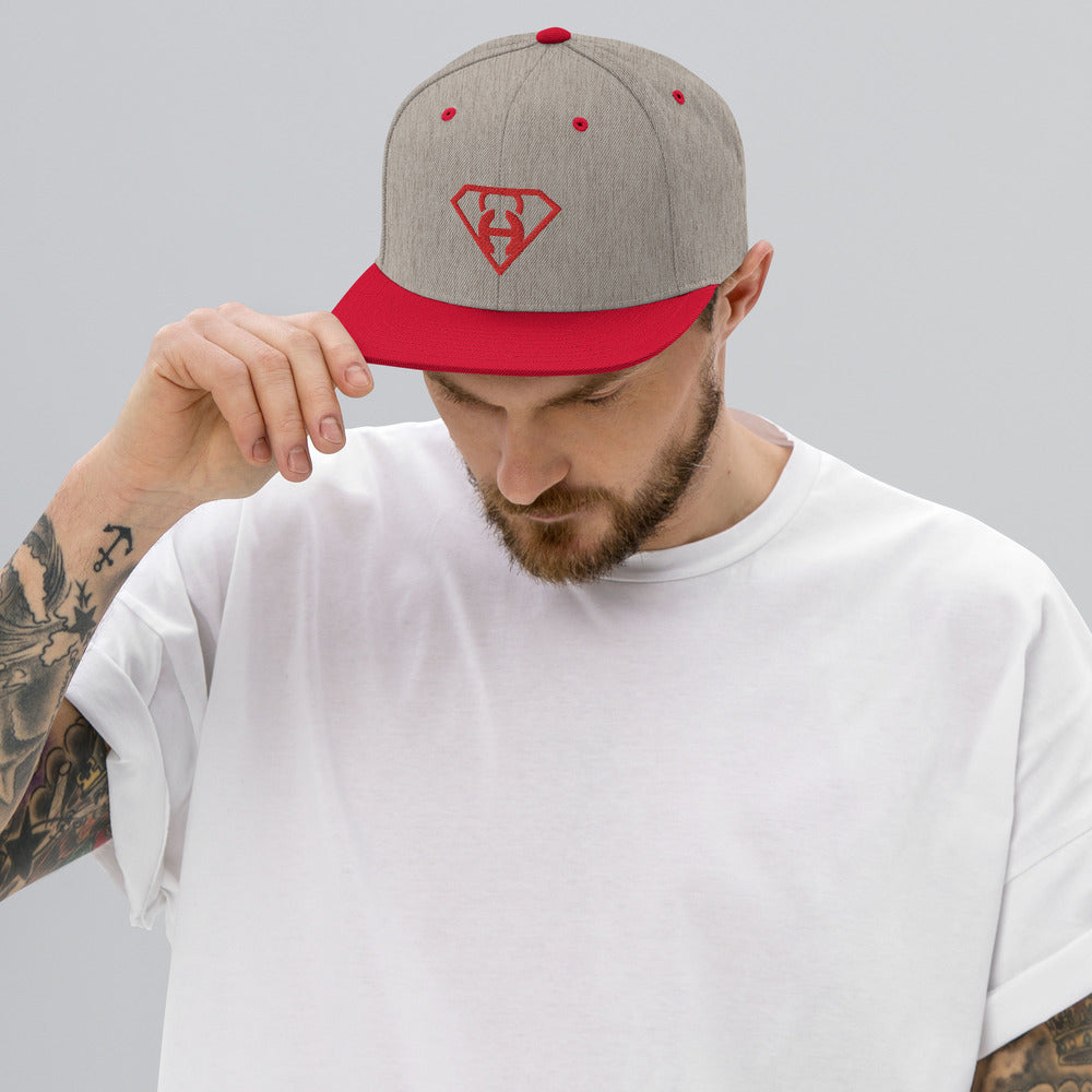 Super Habit red/grey Snapback Hat