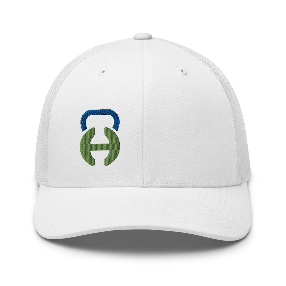 Logo White Trucker Cap