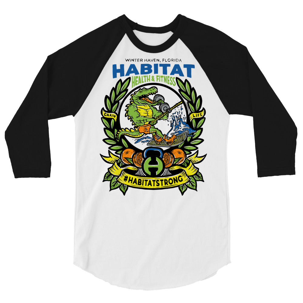 VIP Gator Unisex 3/4 sleeve raglan shirt