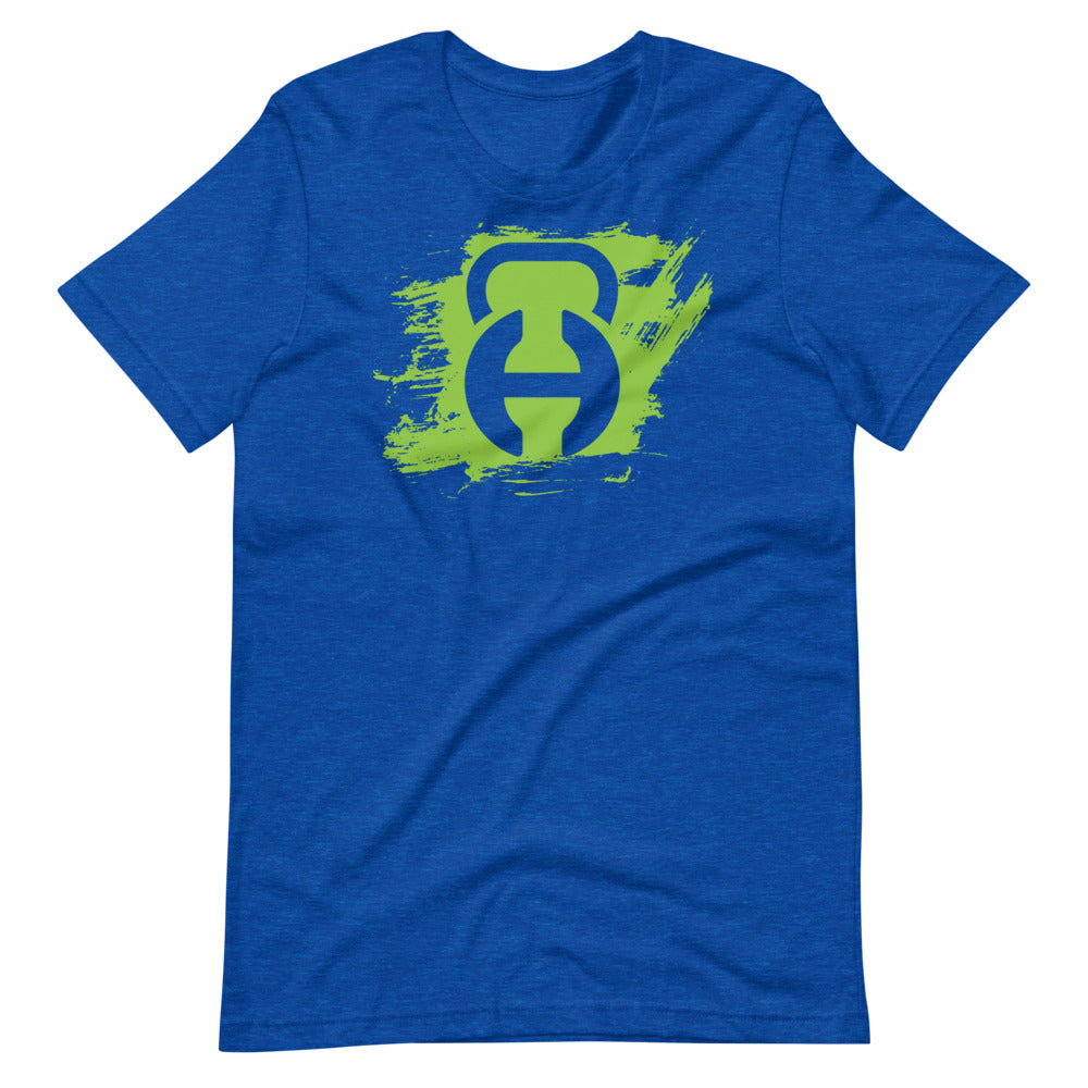Logo Brush blue Short-Sleeve Unisex T-Shirt