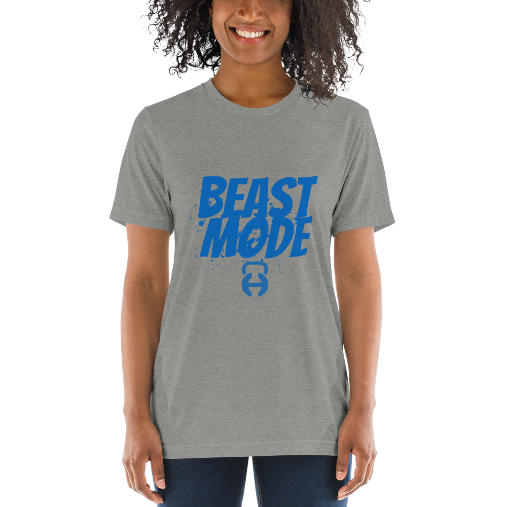 Unisex Beast Mode Short sleeve tri-blend t-shirt