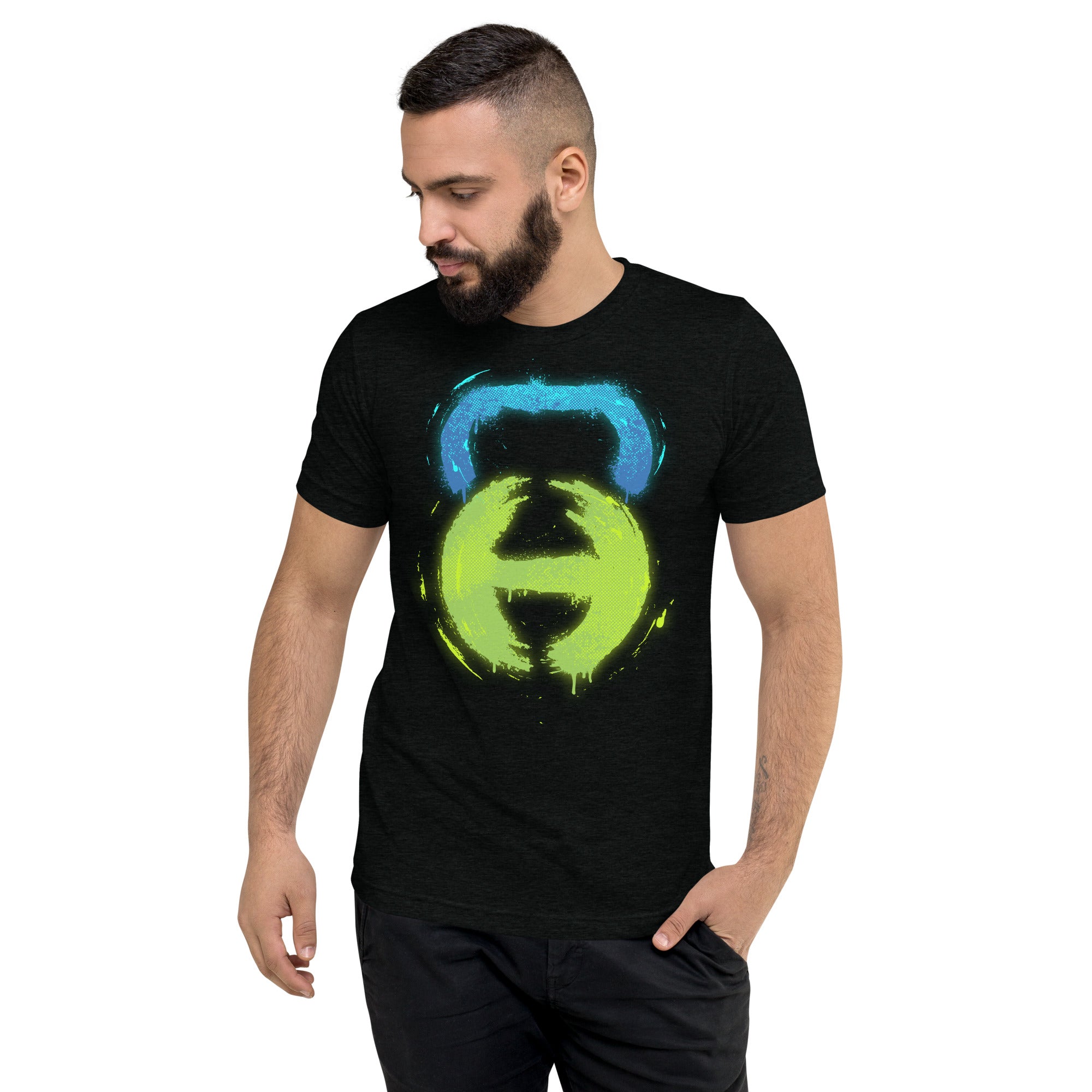 Unisex Glow Habitat Short sleeve Tri-Blend t-shirt